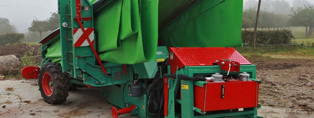 Prototype de machine à récolter en forme de corolle